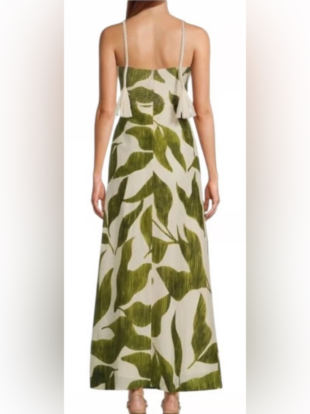 Antonio Melani M.G. Style Finley Linen Blend Sweetheart Neck Maxi Dress NWT - Picture 2 of 10